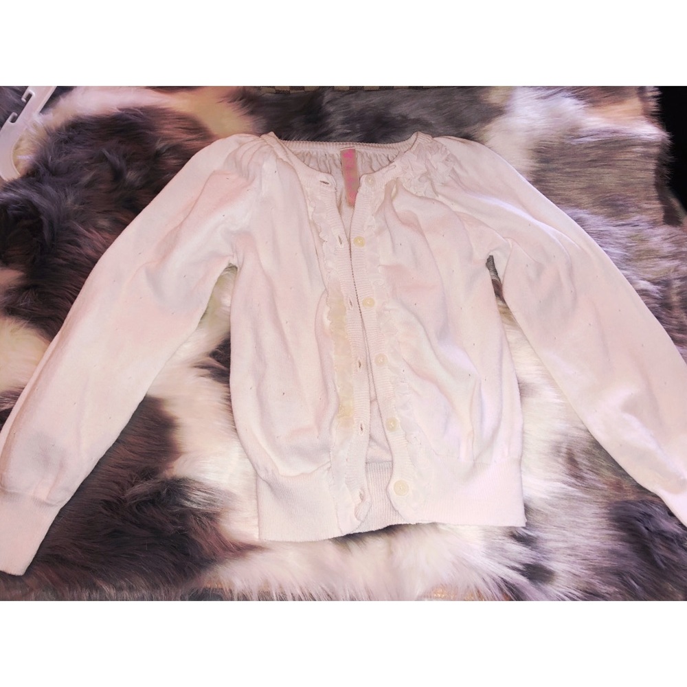 Girls white cardigan